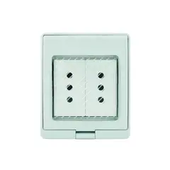LEXO - CAJA HIDROBOX INTERPERIE CON TOMACORRIENTE DOBLE 10A 250V IP55