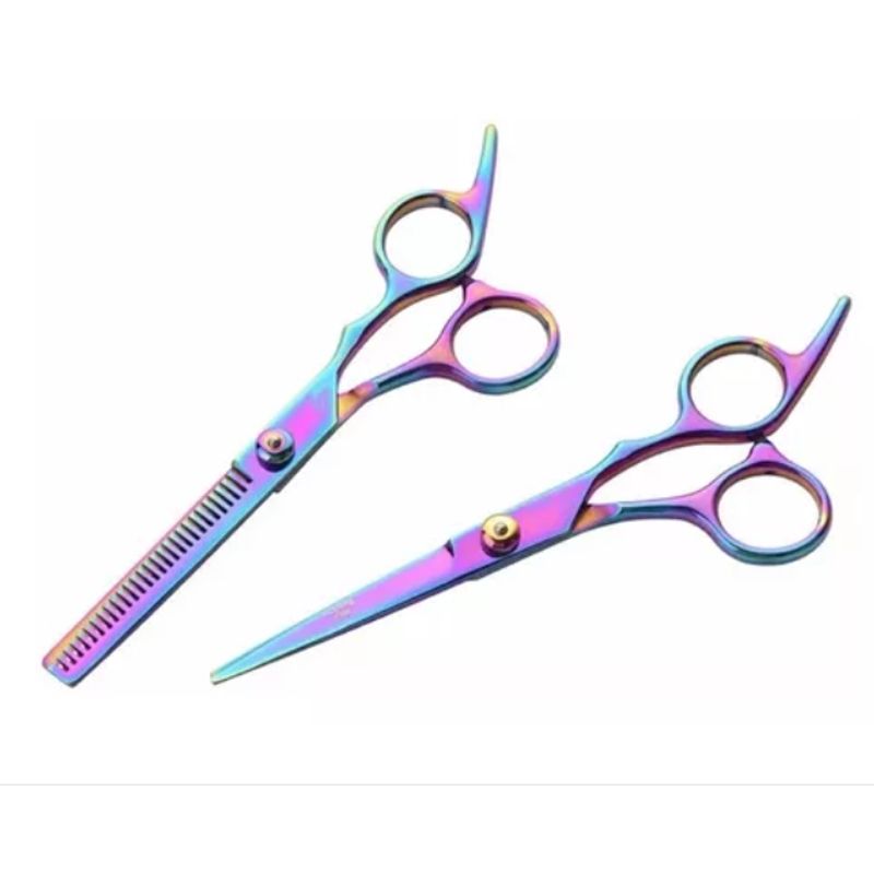 GENERICO - Set Tijera De Corte Filo Navaja  Esculpidora Tornasol
