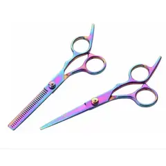GENERICO - Set Tijera De Corte Filo Navaja Esculpidora Tornasol