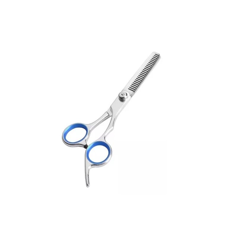 GENERICO - Tijera De Corte Pelo Profesional Entresacadora Azul