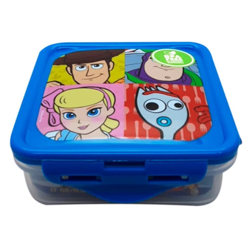 GENERICO - Taper Fiambrera Hermetica Diseños Infantil BPA Free 500ml AZ
