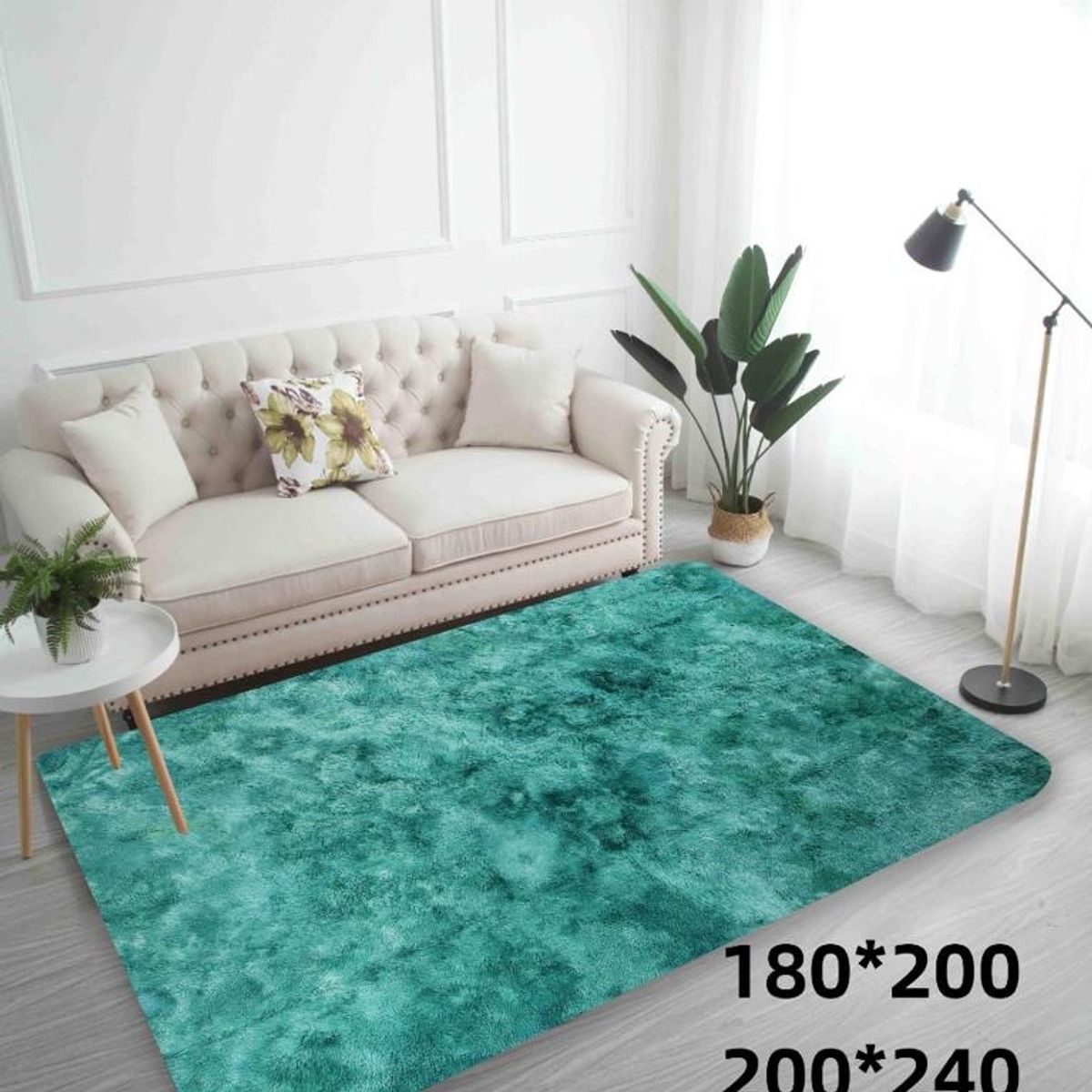 GENERICO - Alfombra Peludas Tipo Shaggy 180Cm X 200Cm