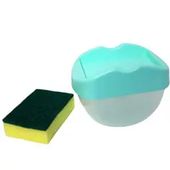 GENERICO - Dispensador de lavaloza con esponja verde