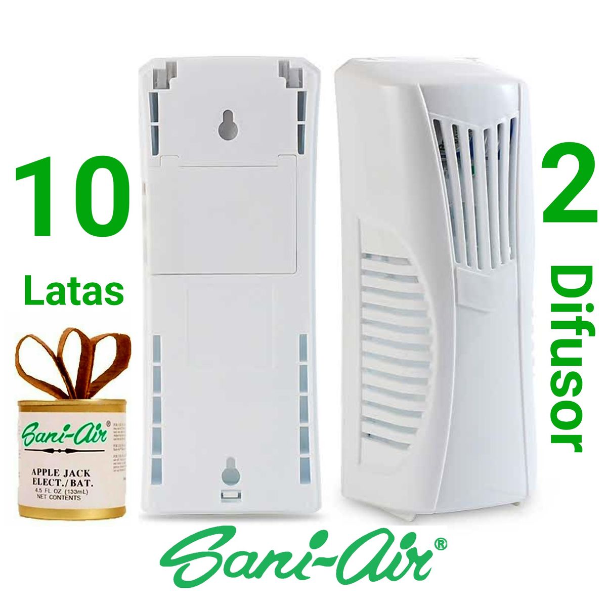 SANI AIR - PACK 10 LATAS SANI AIR + 2 DIFUSOR ELECTRICO