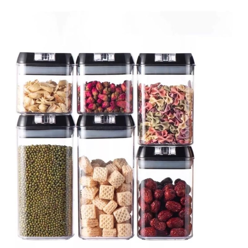 GENERICO - Set de 6 Contenedores Alimentos Herméticos Premium