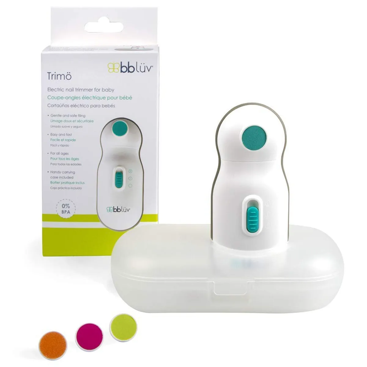 BBLUV - Limador Corta Uñas Eléctrico Kit Para Bebe BBLUV
