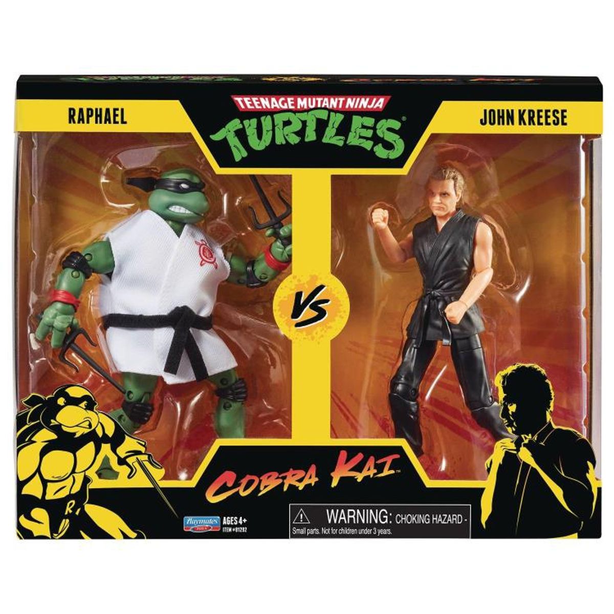 PLAYMATES TOYS - Pack TMNT Vs Kobra Kai Raphael Vs John Kreese