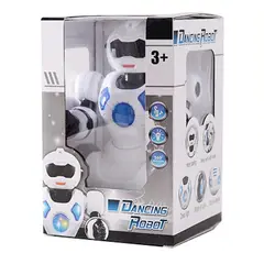 GENERICO - ROBOT ESPACIAL MUSICAL Y BAILARÍN BLANCO AZUL