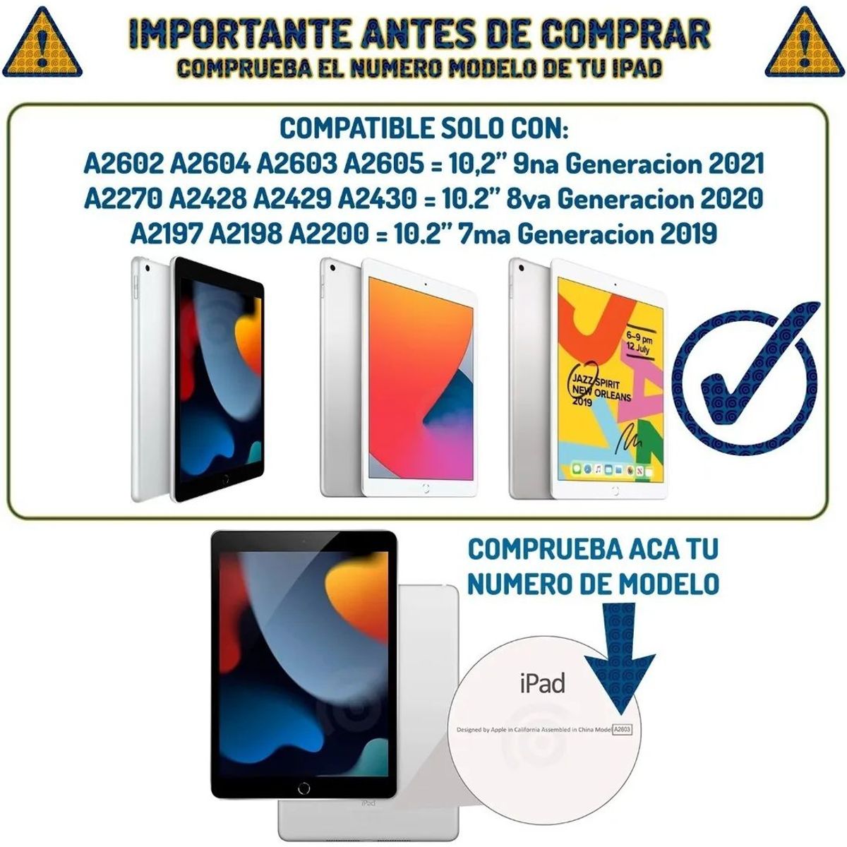 KUANGYE - Mica Cristal Templado Para iPad 7 iPad 8 iPad 9 10.2