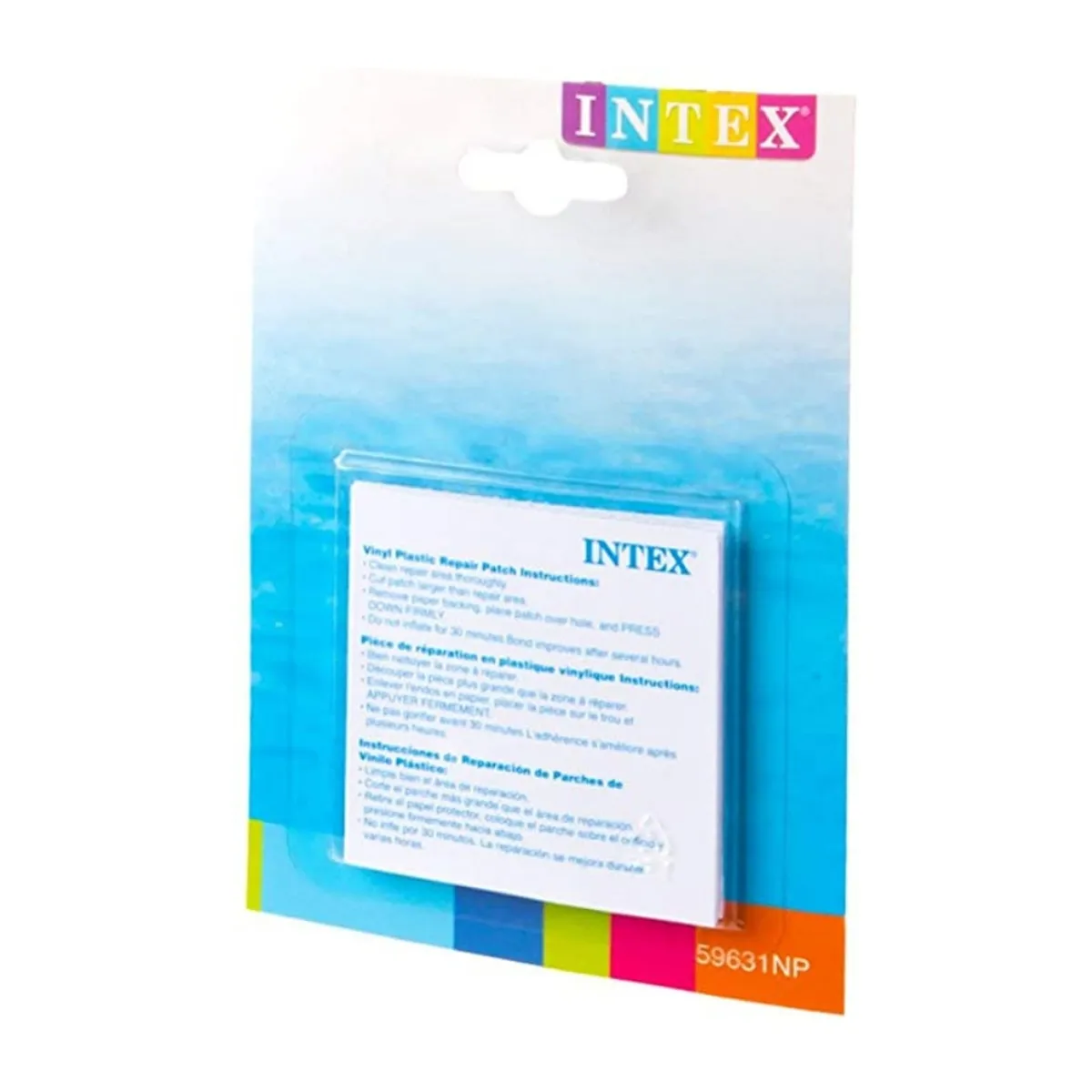 INTEX - Kit de Parches de Reparación 7x7 Cm Pack 6 Unidades Repair Patches