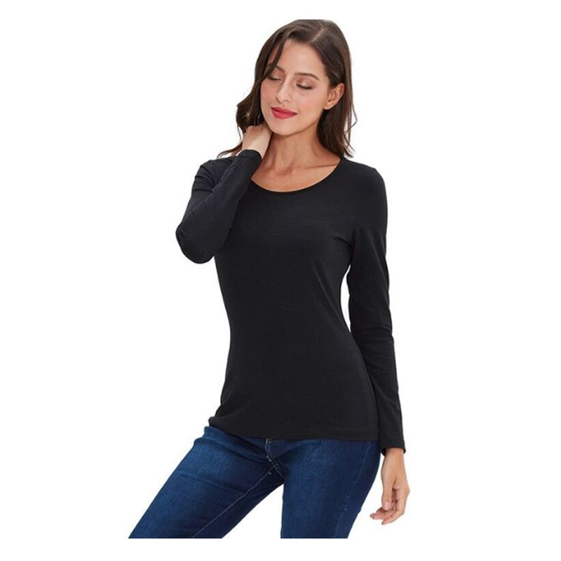 EVERSO - Pack 3Camisetas Bambú Mujer Con Polar
