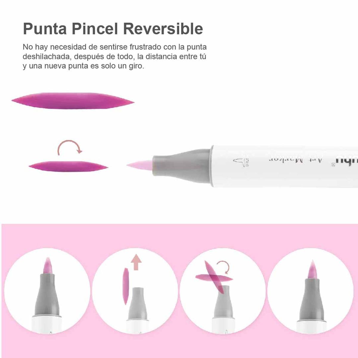 OHUHU - Ohuhu 168 Marcadores De Alcohol + 1 Blender. Pincel&biselada