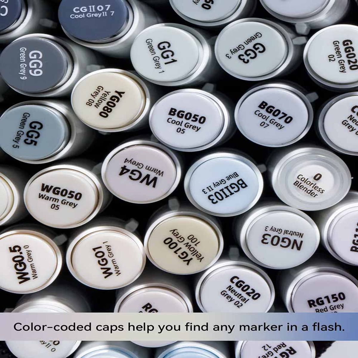 OHUHU - Ohuhu 36 Marcadores De Alcohol + 1 Blender. Pincel&biselada