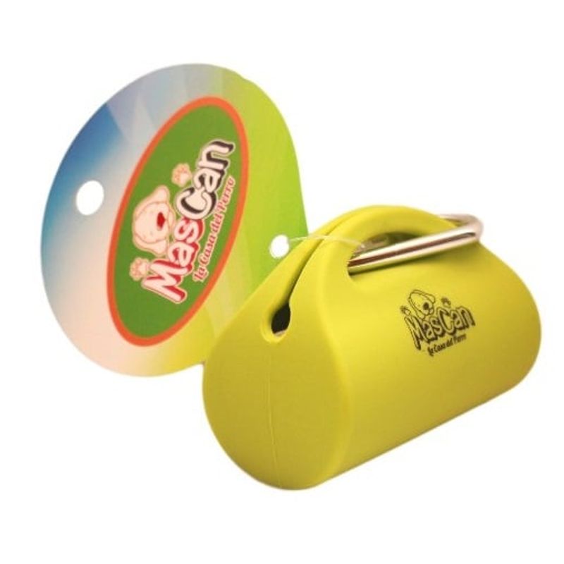 MASCAN - Porta Bolsas Sanitarias Cilindro Verde Perro Mascan