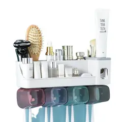 WAKESHOME - Estante para Cepillos de Dientes y Dispensador de Pasta