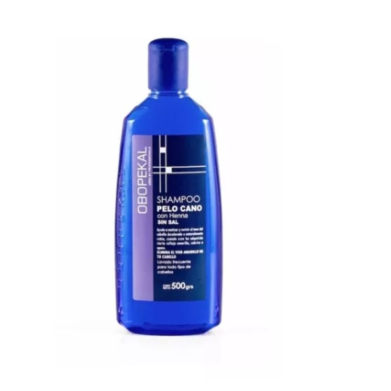 OBOPEKAL - Pack 10 Shampoo Pelo Cano Con Henna Sin Sal 500g Obopekal