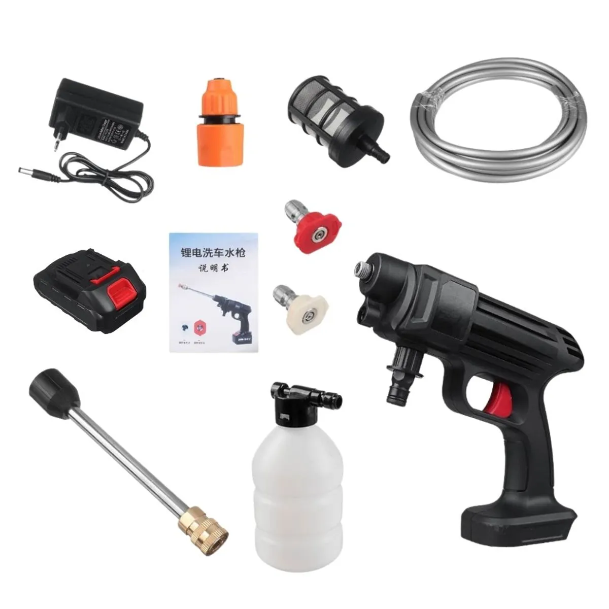 NOVYSTOR - Hidrolavadora Portátil Inalámbrica 48V