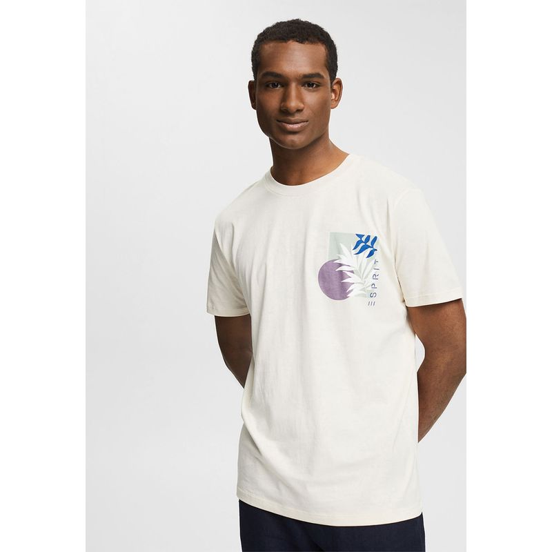 ESPRIT - Polera Con Estampado De Plantas Esprit ESPRIT