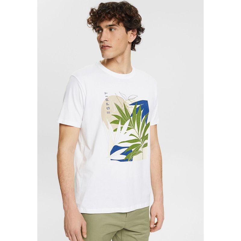 ESPRIT - Polera Con Estampado De Plantas Esprit ESPRIT