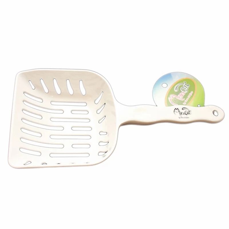 MASCAN - Pala Sanitaria Melamina Para Gatos Blanco Mascan