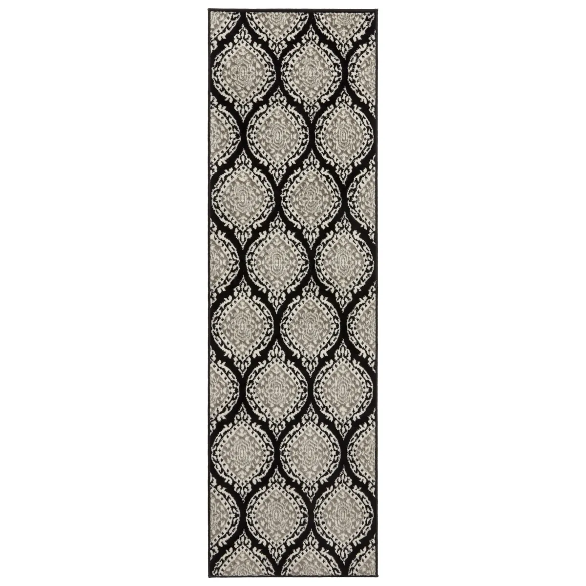MODA ALFOMBRAS - ALFOMBRA KASHAN KING PASILLO  NEGRA 61X213CM