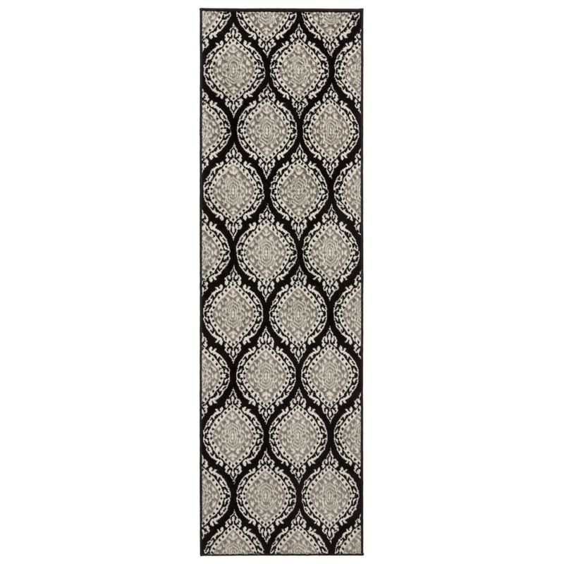 MODA ALFOMBRAS - ALFOMBRA KASHAN KING PASILLO  NEGRA 61X213CM