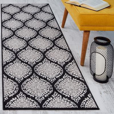 Imagen 2 del producto ALFOMBRA KASHAN KING PASILLO NEGRA 61X213CM