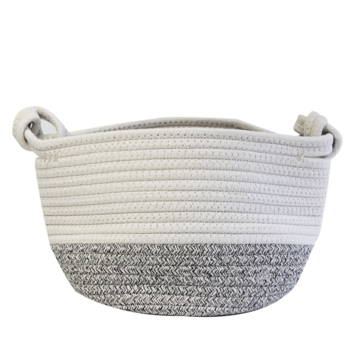 NEWTREE - Cesta CAsa Tejida Bicolor 24x18x22cm 10x7x9in