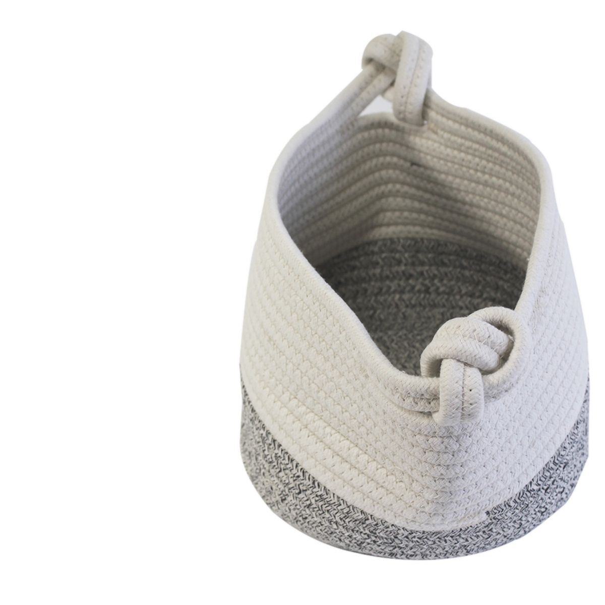 NEWTREE - Cesta CAsa Tejida Bicolor 24x18x22cm 10x7x9in