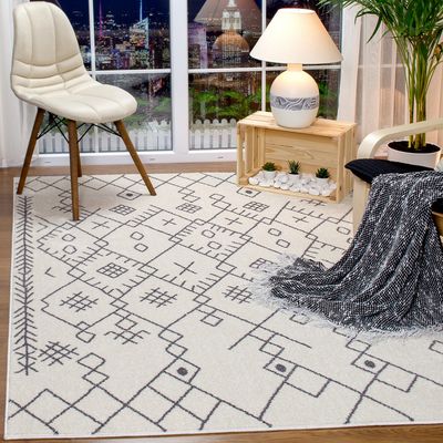 Imagen 2 del producto ALFOMBRA FLORIDA BLANCO 160x230 cm