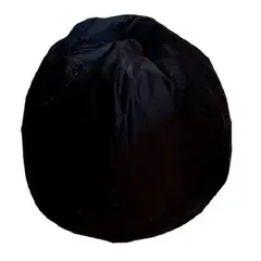 REHUCE - Puff Pera M Gamuza Color Negro