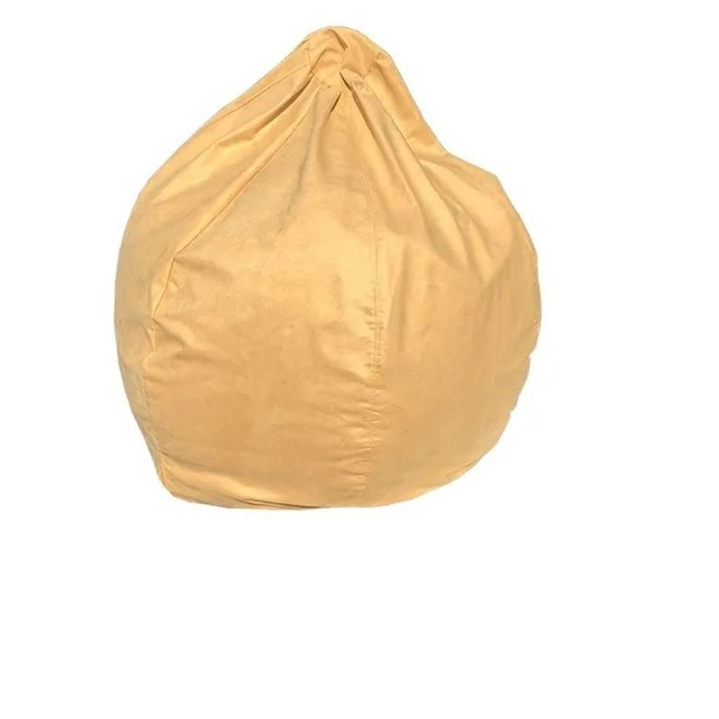 REHUCE - Puff Pera M Gamuza Color Amarillo