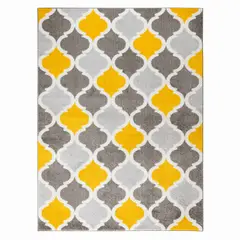 MODA ALFOMBRAS - ALFOMBRA FLORIDA AMARILLO 160 cm * 210 cm
