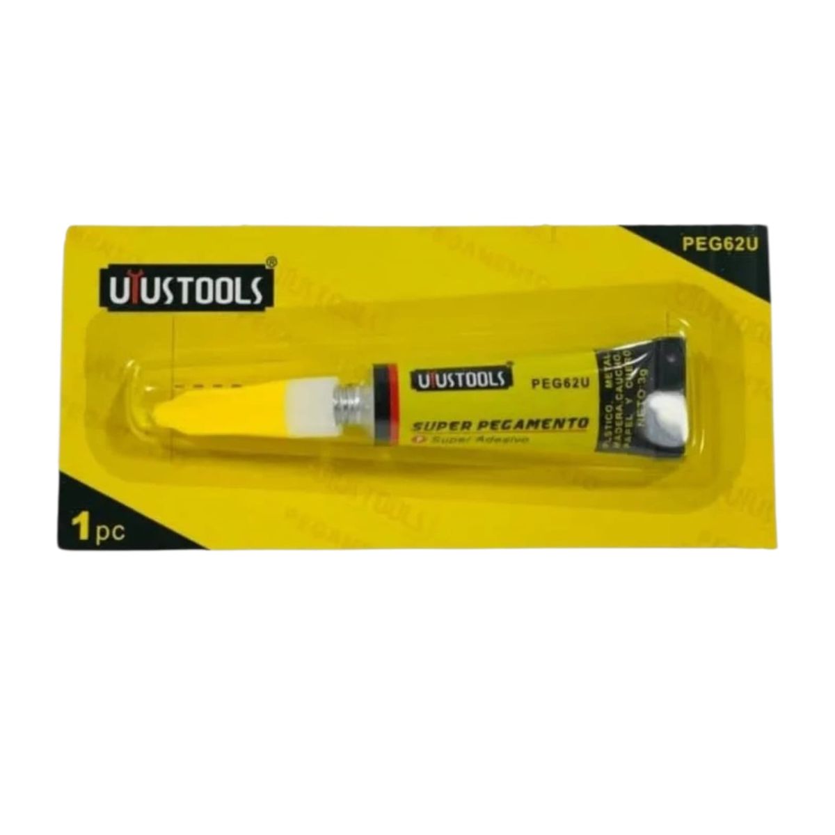 GENERICO - Super Pegamento Adhesivo Utustools Pack 12 Unid