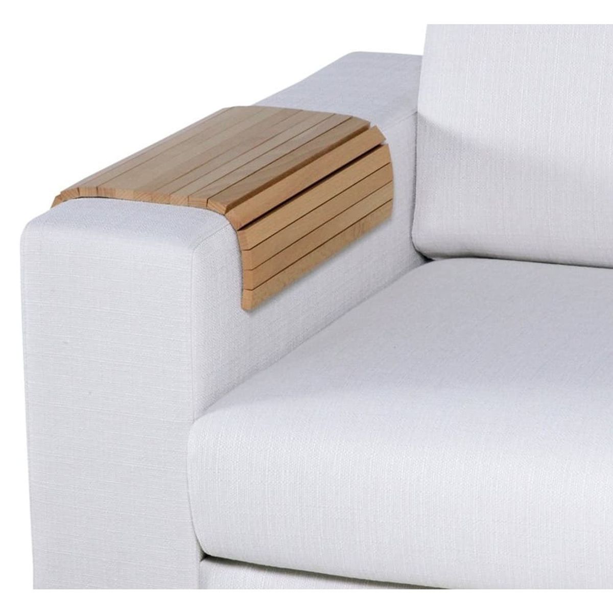 TCHIBO - Bandeja De Sofá Sillon De Madera Teca Flexible Tchibo