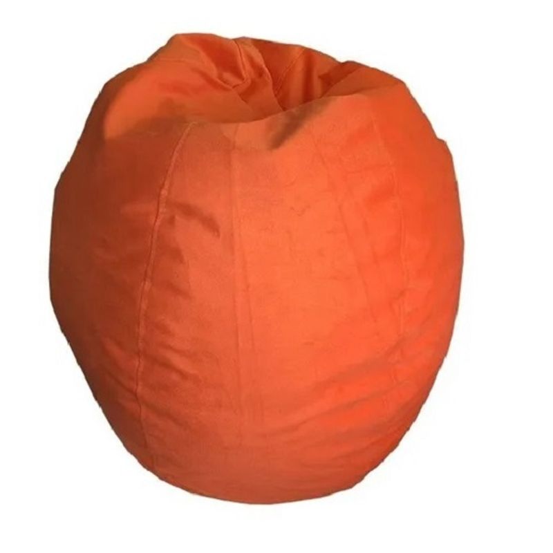 REHUCE - Puff Pera Gamuza Tamaño M Color Naranja