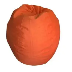 REHUCE - Puff Pera Gamuza Tamaño M Color Naranja