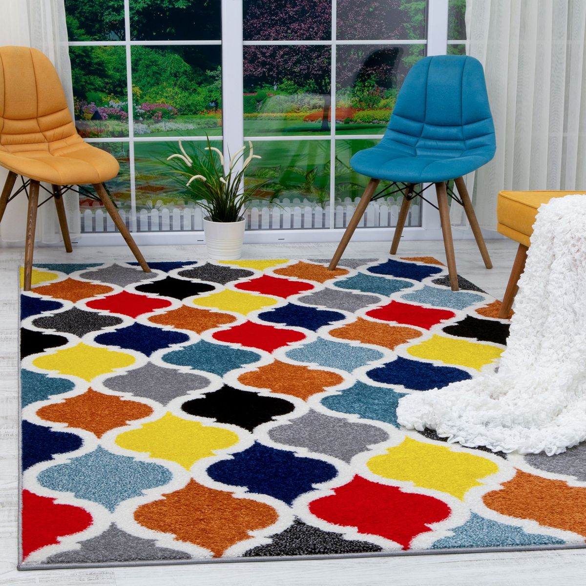 MODA ALFOMBRAS - ALFOMBRA  FLORIDA MULTI COLOR 240 X 305 CM