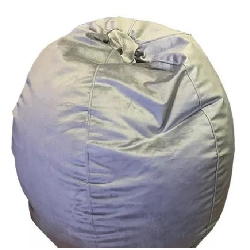REHUCE - Puff Pera M Gamuza Color Gris