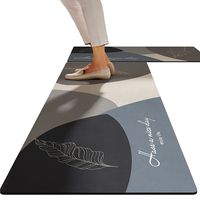 Set 2 Alfombra 50x120 Y 50x80 Cm Cocina Piso Antideslizante