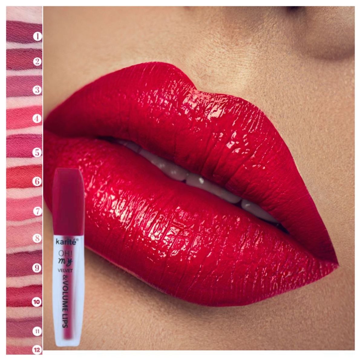 GENERICO - TINTA LABIAL DE LARGA DURACION ACABADO VELVET EFECTO VOLUMEN