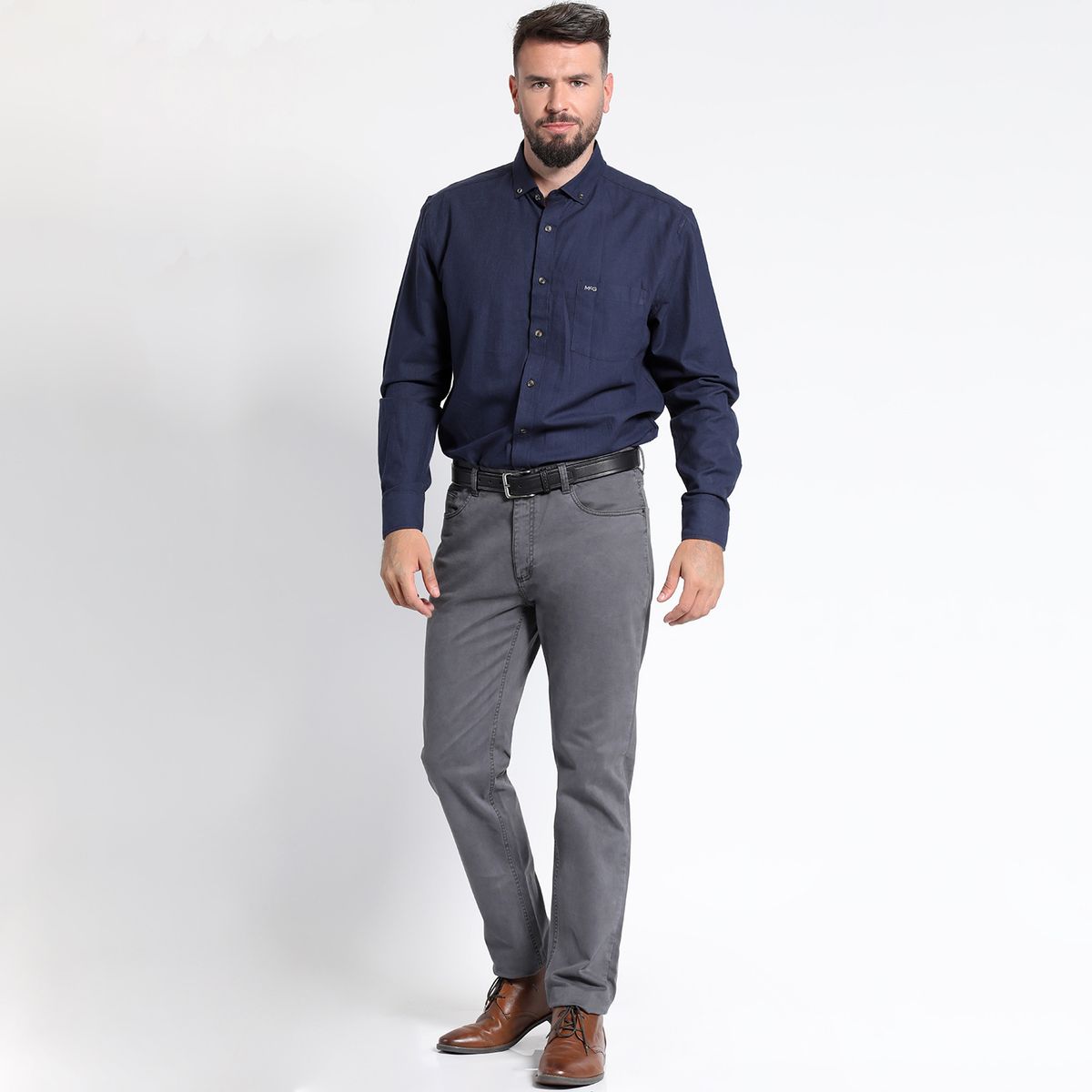 MCGREGOR - CAMISA MANGA LARGA COTTON BRUSHED COMFORT FIT MCGREGOR