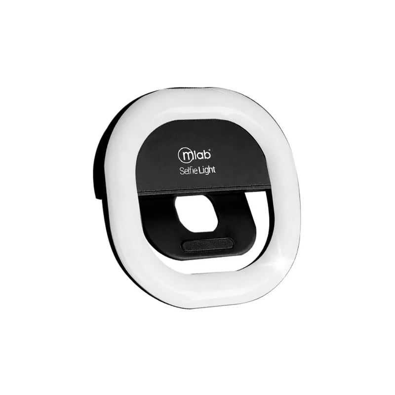 MLAB - Anillo Aro De Luz Led Portátil Celular Con Clip Mlab Negro MLAB