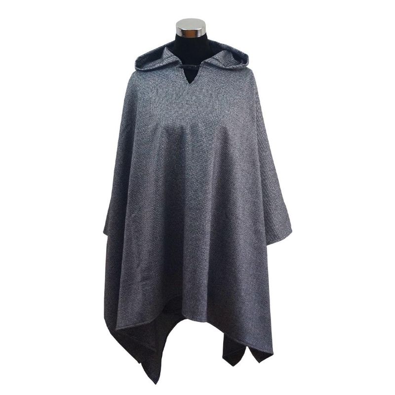 BELLAVISTA OVEJA TOME - Poncho Capucha 100% Lana - Largo