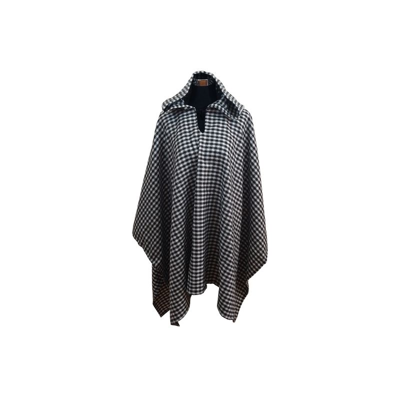 BELLAVISTA OVEJA TOME - Poncho Capucha 100% Lana - Largo