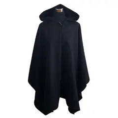 BELLAVISTA OVEJA TOME - Poncho Capucha 100% Lana - Largo