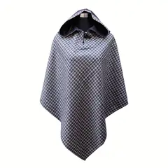 BELLAVISTA OVEJA TOME - Poncho Capucha 100% Lana - Corto