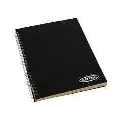 ARTEL - Croquera Kraft Tapa Negra 50 Hojas