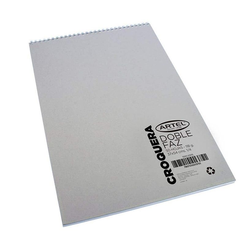 ARTEL - Croquera Dob Faz 1/4 Espi 50 h 37x54