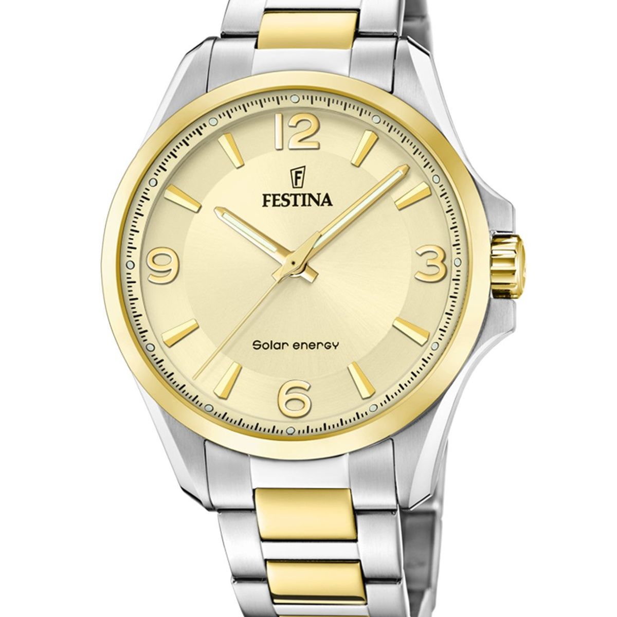 FESTINA - Reloj F20657/2 Festina Champaña Hombre Solar Energy